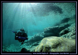 Still diving the Verzasca River... :O)... Just loving it.... by Michel Lonfat 